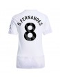 Billige Manchester United Bruno Fernandes #8 Bortedrakt Dame 2025-26 Kortermet